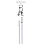 Devia sladdlanyard 2-i-1 PD USB-C – Lightning 1,2 m 27W lila