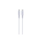 Devia-kabel GRS EC636 PD USB-C – USB-C 1,0 m 60W 3A vit