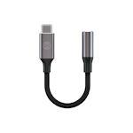 Evighetsadapter ljud AJC-01 jack 3,5 mm – USB-C svart