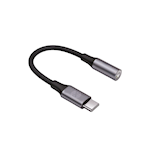 Evighetsadapter ljud AJC-01 jack 3,5 mm – USB-C svart