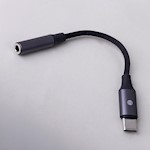 Evighetsadapter ljud AJC-01 jack 3,5 mm – USB-C svart