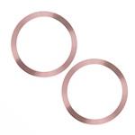 Metallring (2 st) rosa