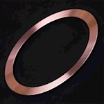 Metallring (2 st) rosa