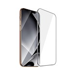 Härdat glas med metallram för iPhone XS Max / 11 Pro Max – svart ram