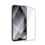 Härdat glas med metallram för Samsung Galaxy A24 4G / A25 5G, svart ram