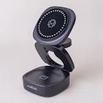 Maxlife MXWC-06 magnetisk trådlös laddare 15W svart 3-i-1