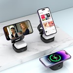 Maxlife MXWC-06 magnetisk trådlös laddare 15W svart 3-i-1