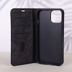 Smart Suede-fodral till iPhone 16 Pro 6,3" svart