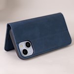 Smart Suede-fodral för iPhone 16 6,1″ marinblå