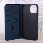 Smart Suede-fodral för iPhone 16 6,1″ marinblå
