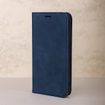 Smart Suede-fodral för iPhone 16 6,1″ marinblå