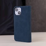 Smart Suede-fodral för iPhone 16 6,1″ marinblå