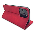 Smart Suede-fodral för iPhone 16 Plus 6,7″ i rött