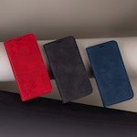 Smart Suede-fodral för iPhone 16 Plus 6,7″ i rött