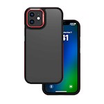 Svart kristallskal för iPhone 12 / 12 Pro 6,1″ röd