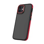 Svart kristallskal för iPhone 12 / 12 Pro 6,1″ röd