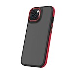 Kristallsvart fodral för iPhone 16 Plus 6,7" röd