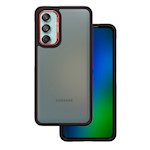 Kristallsvart fodral för Samsung Galaxy M55 5G röd