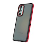 Kristallsvart fodral för Samsung Galaxy M55 5G röd