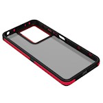 Kristallsvart fodral för Xiaomi Redmi 13C 4G / 13C 5G / Poco C65 röd