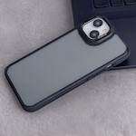 Svart kristallskal för iPhone 16 6,1-tums i svart