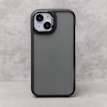 Svart kristallskal för iPhone 16 6,1-tums i svart