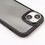 Svart kristallskal för iPhone 16 6,1-tums i svart
