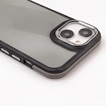 Svart kristallfodral för iPhone 15 6,1″ grå