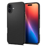 Spigen Liquid Air-fodral till iPhone 16 6,1″ i matt svart