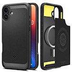 Spigen Rugged Armor Mag Magsafe-fodral för iPhone 16 6,1″ i matt svart