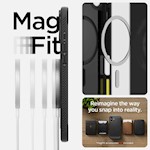 Spigen Rugged Armor Mag Magsafe-fodral för iPhone 16 6,1″ i matt svart