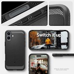 Spigen Rugged Armor Mag Magsafe-fodral för iPhone 16 6,1″ i matt svart