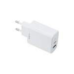 Maxlife MXTC-10-30AC PD QC-laddare 1x USB-C 1x USB 30W vit