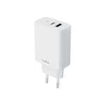 Maxlife MXTC-10-30AC PD QC-laddare 1x USB-C 1x USB 30W vit