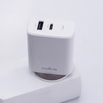 Maxlife MXTC-10-30AC PD QC-laddare 1x USB-C 1x USB 30W vit