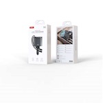 XO bil-laddare CC62 104W 1x USB 1x USB-C grå med USB-C-kabel och Lightning-kabel