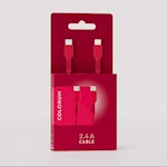 COLORUM USB-C – Lightning-kabel 1,8m 2,4A CK12-CL-02 xMagenta