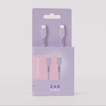 COLORUM USB-C – Lightning-kabel 1,8 m 2,4A CK12-CL-09 xLavendel