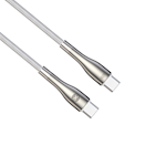 Forever Sleek sladd USB-C – USB-C 2,0 m 60W vit