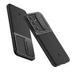 Spigen Optik Armor-fodral för Samsung Galaxy S24 FE i svart