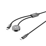 XO trådlös induktionsladdare CX030 svart för Apple Watch med kabel USB-C – USB-C