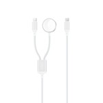 XO trådlös induktionsladdare CX030 vit för Apple Watch med USB-C - USB-C-kabel