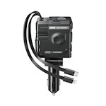 XO bil-laddare CC66 104W 1x USB 1x USB-C svart med USB-C-kabel och Lightning-kabel