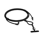 Devia sladdhalsband 2in1 PD USB-C – Lightning 1,6 m 27W svart justerbar längd