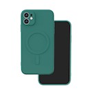 Simple Color Mag-fodral för iPhone 12 6,1" mörkgrönt