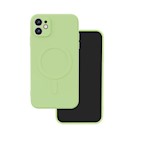 Simple Color Mag-fodral för iPhone 12 6,1" ljusgrön