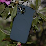 Enkelt Color Mag-fodral för iPhone 16 6,1 tum marinblå