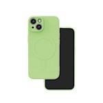 Simple Color Mag-fodral för iPhone 15 6,1" ljusgrön