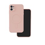 Simple Color Mag-fodral för iPhone 11 rosa