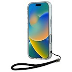 Karl Lagerfeld fodral till iPhone 16 6,1″ KLHCP16SHZBPKCCU lila hård zebra med sladd